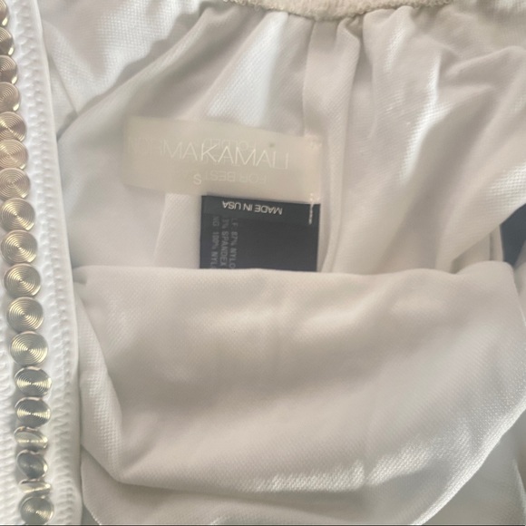 Norma Kamali Stud One Piece & Silver in White - Picture 7 of 8